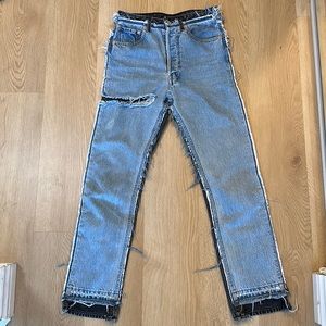 VETEMENTS two tone Denim size M